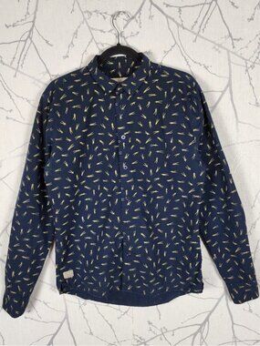 RVLT Revolution Shooting Stars Print Cotton Button Front Shirt